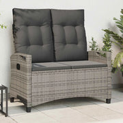 Panchina da giardino Grigio e Grigio Scuro 105 x 60 x 112 cm 42026852