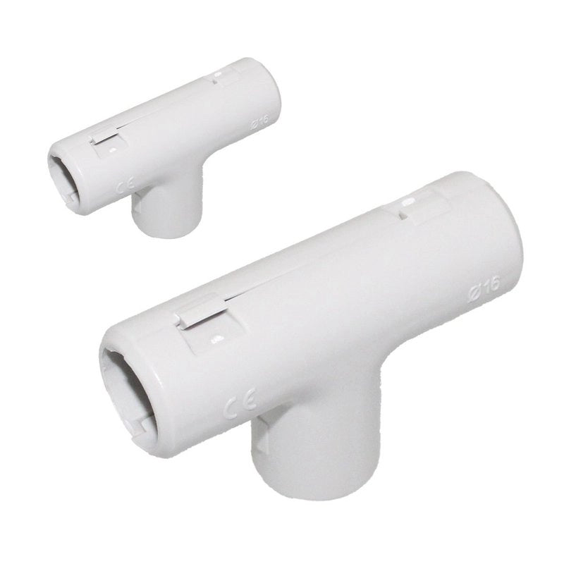 2 PZ Giunto T Ispezionabile Reversibile Per Tubo Rigido Diametro 20mm IP40 Made In Italy
