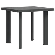 Tavolo da Giardino Antracite 80x75x72 cm in Plastica cod mxl 34457