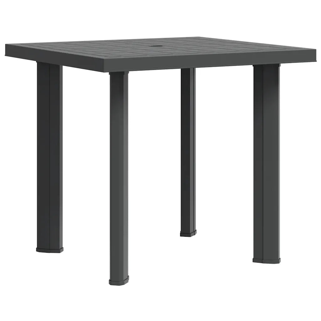 Tavolo da Giardino Antracite 80x75x72 cm in Plastica cod mxl 34457