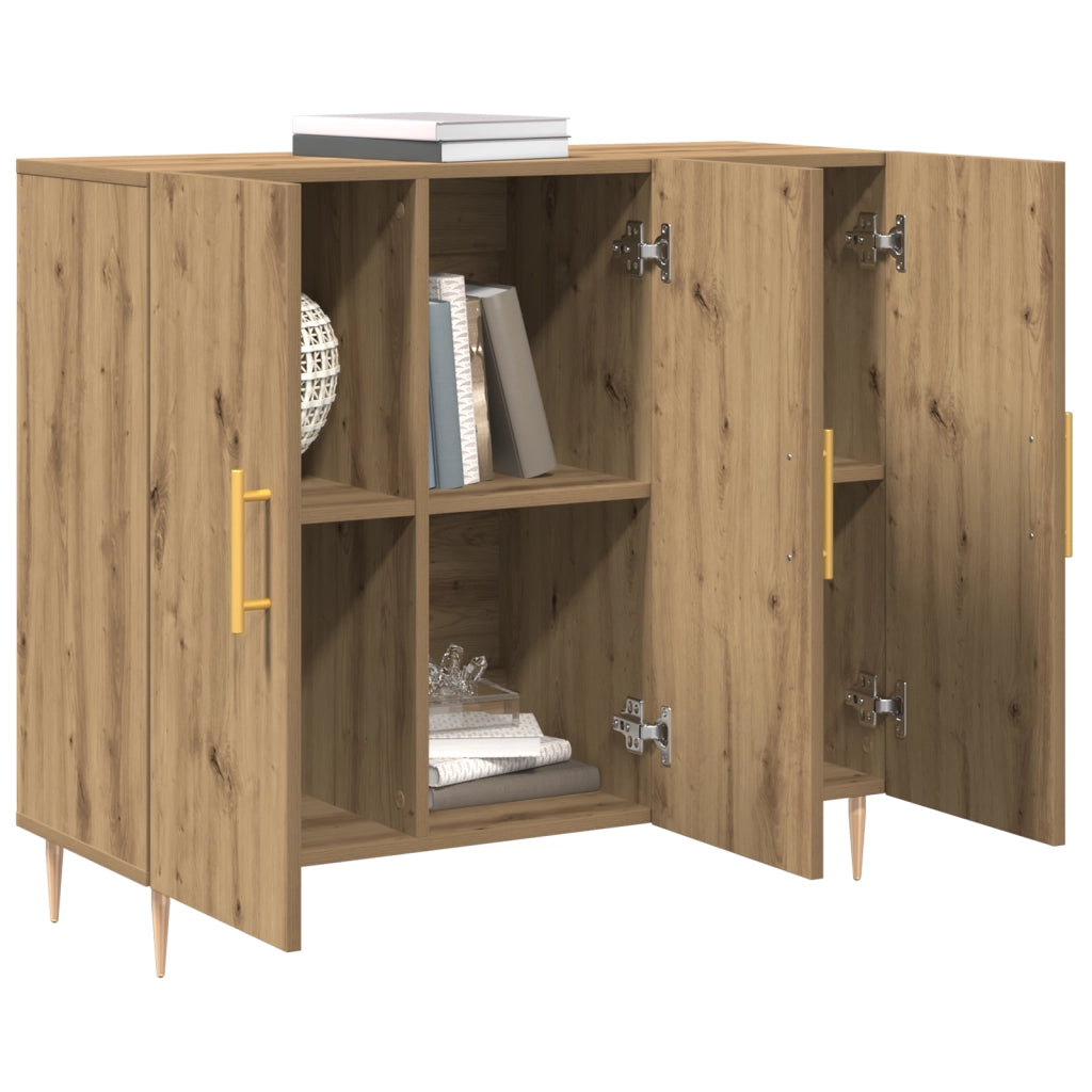 Sideboard Artisan Oak 90x34x80 cm in Legno Ingegnerizzato