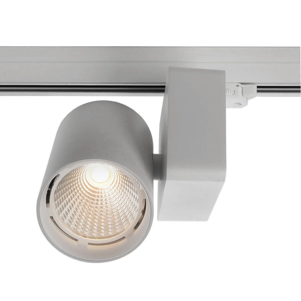 Faretto binario trifase LED 33W dimmerabile alta resa proiettore track luce orientabile illuminazione negozio vetrina RA90 BIANCO 3000K