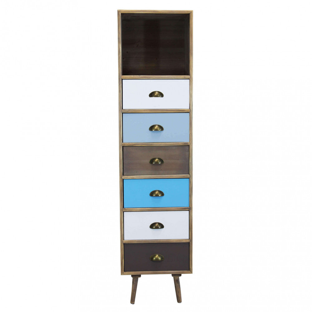 Mobiletto Orleans 40x36,5x144 h cm in Legno Multicolor