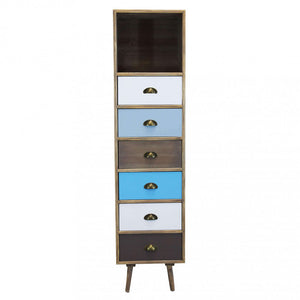 Mobiletto Orleans 40x36,5x144 h cm in Legno Multicolor