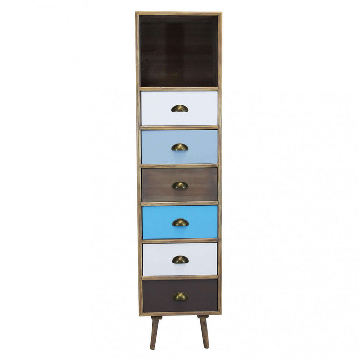 Mobiletto Orleans 40x36,5x144 h cm in Legno Multicolor