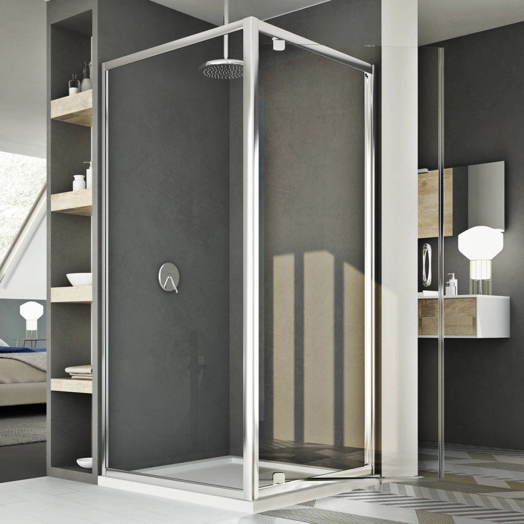 Box Doccia 80x80 AP. 80 CM H185 trasparente mod. Sintesi Duo 1 Anta