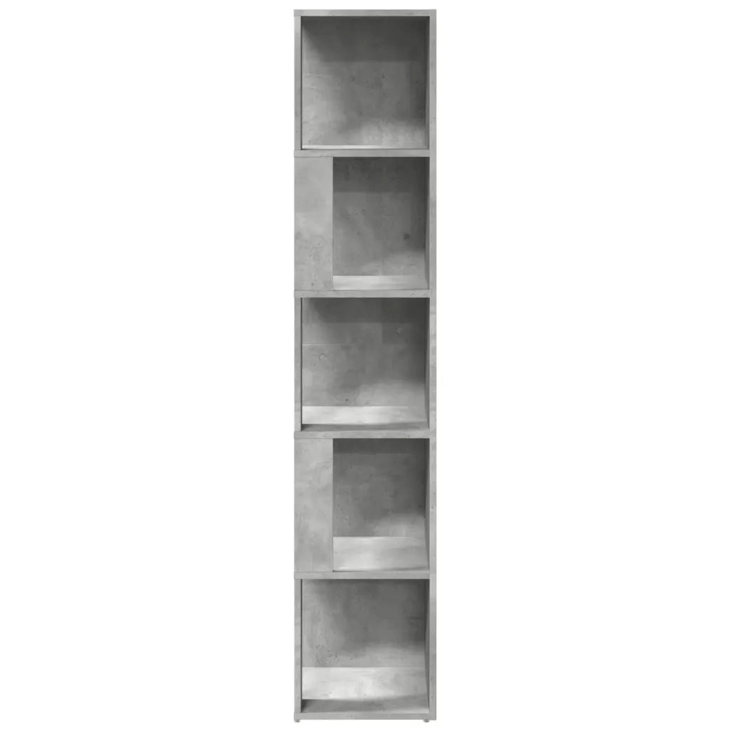 Armadio Angolare Grigio Cemento 33x33x164,5 cm in Truciolato 809048