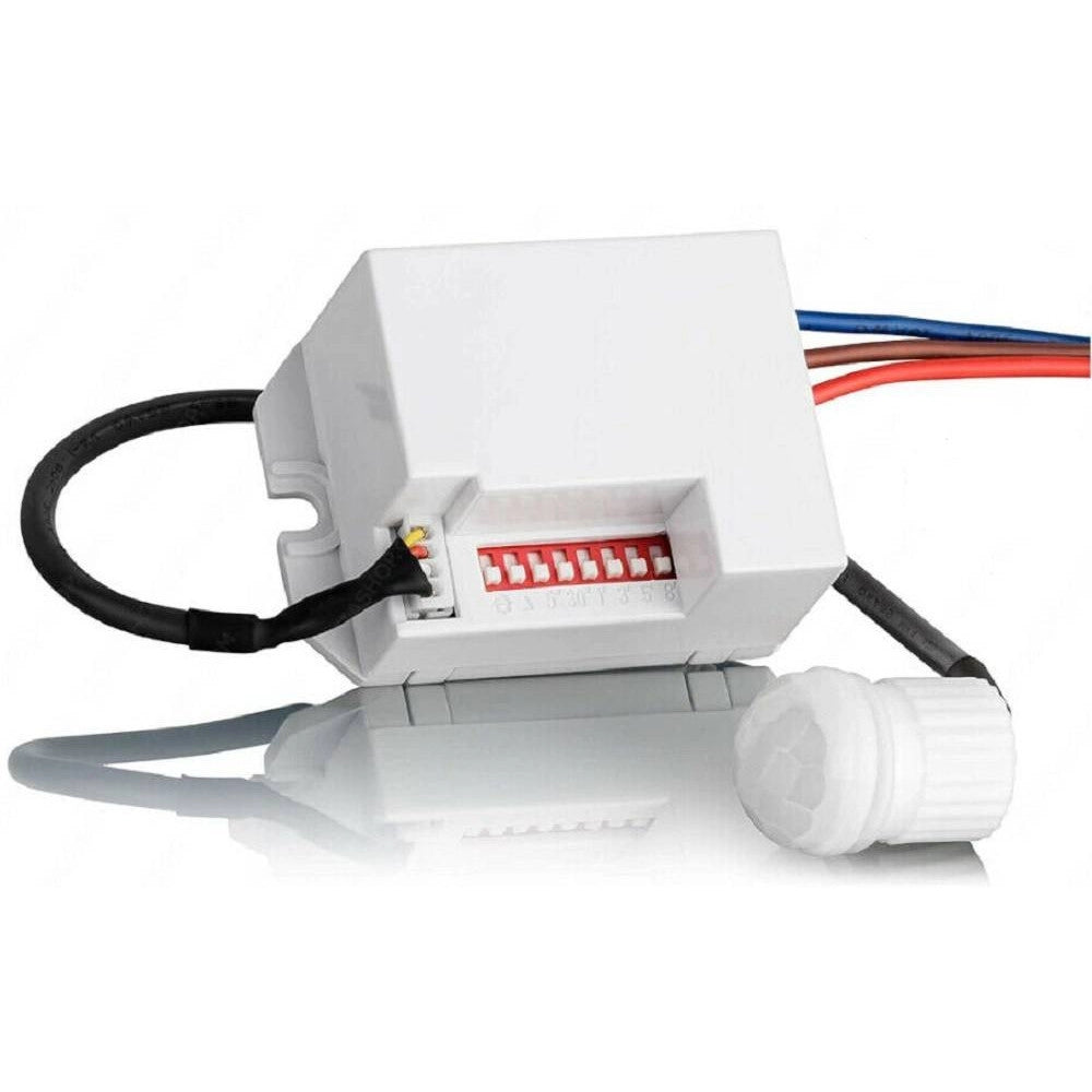 Trade Shop - Sensore Di Movimento A Infrarossi Bianco Per Lampade Led Max 800 W Ip20 Ycb1050 -