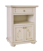Porta telefono classico 2 porte avorio patinato decorato 64x32x81 - Mobili 2G