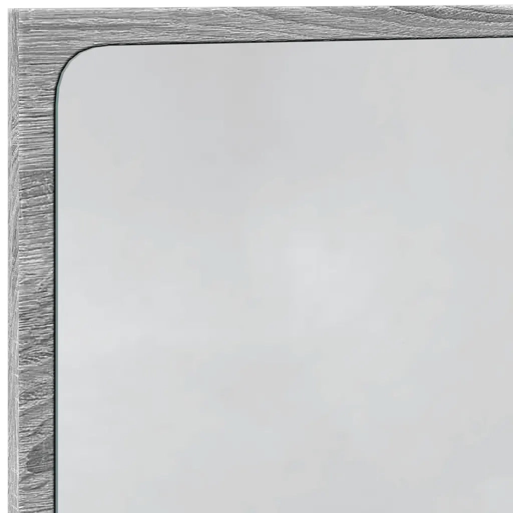 vidaXL Specchio da Bagno con LED Grigio Sonoma 60x8,5x38 cm Truciolato