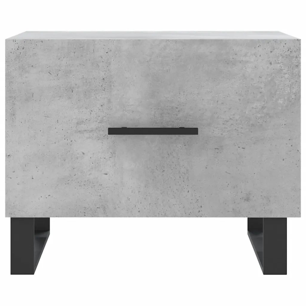 2 pz Tavolini salotto | Tavolino da caff¨¨ | Tavolino da Soggiorno Grigio Cemento 50x50x40 Legno Multistrato