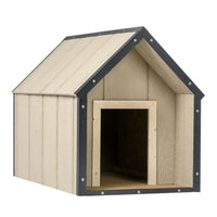 Cuccia per cani in legno LP SmartSide - 57 x 95 x H68 cm, Taglia M - TIMBELA M971-1