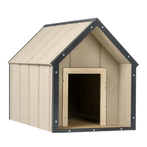 Cuccia per cani in legno LP SmartSide - 57 x 95 x H68 cm, Taglia M - TIMBELA M971-1