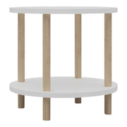 Tavolino laterale 49 x 42 cm bianco 03_0010971