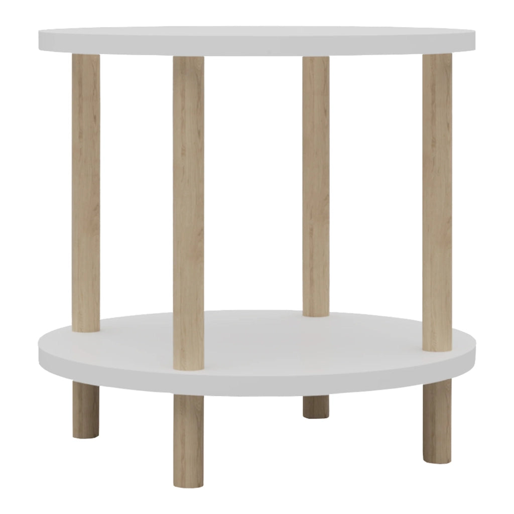 Tavolino laterale 49 x 42 cm bianco 03_0010971