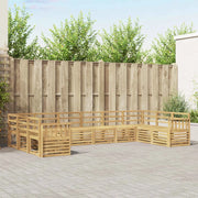 Set di divani da esterno 10 pcs Bianco 363 x 187,5 x 73 cm 3392574