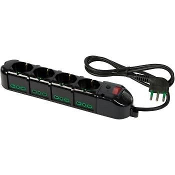 FANTON 42135 protezione da sovraccarico Nero 12 presa(e) AC 1,5 m