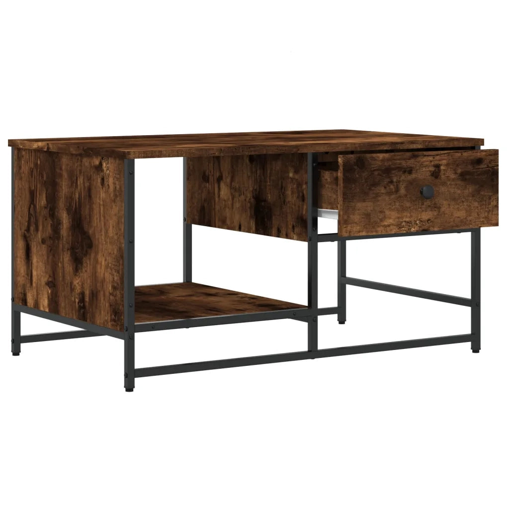 Tavolino da salotto | Tavolino da caff¨¨ | Tavolino da Soggiorno Rovere Fumo 85,5x51x45 cm Legno Multistrato