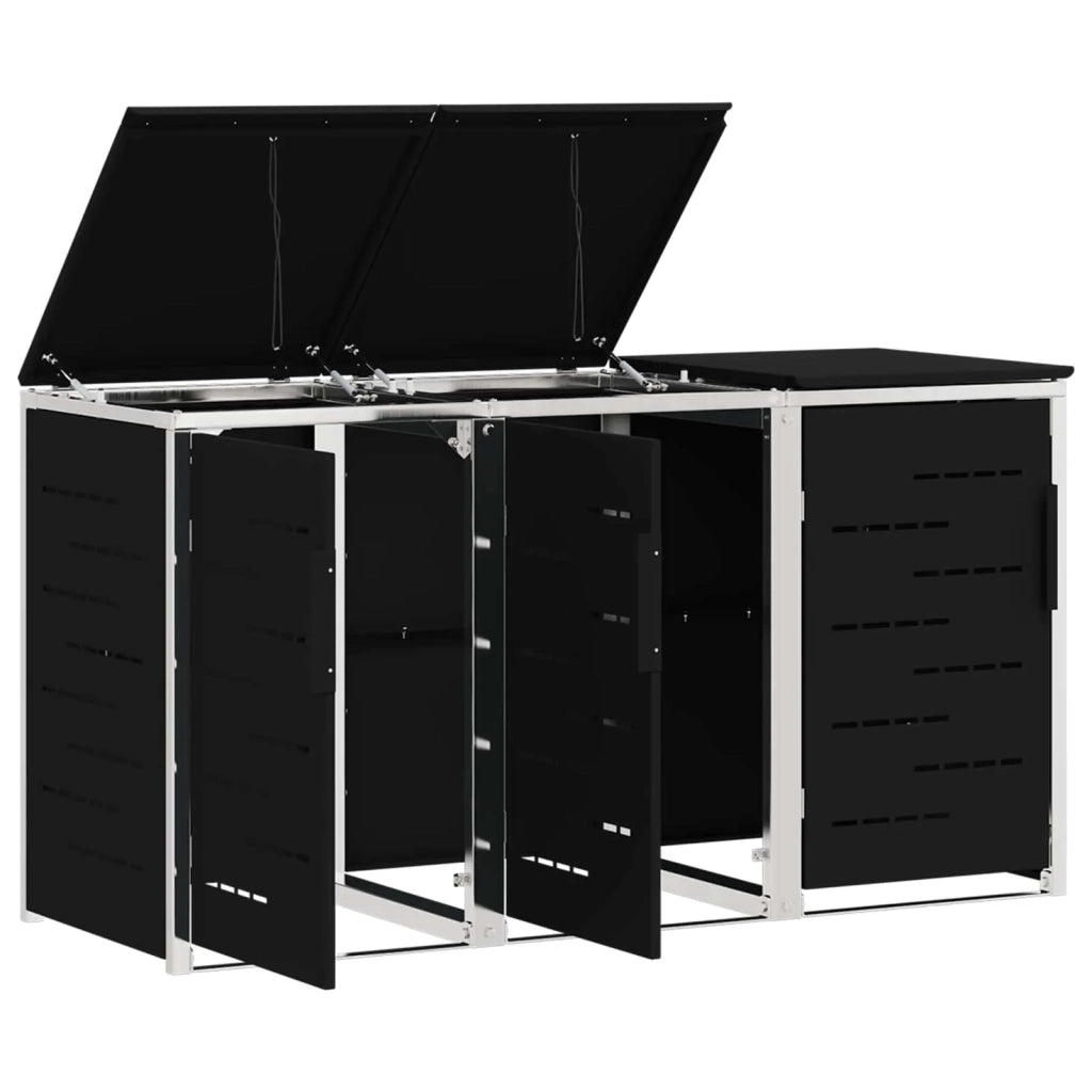 Stoccaggio contenitore a ruote Nero 207 x 77,5 x 112,5 cm 3422238