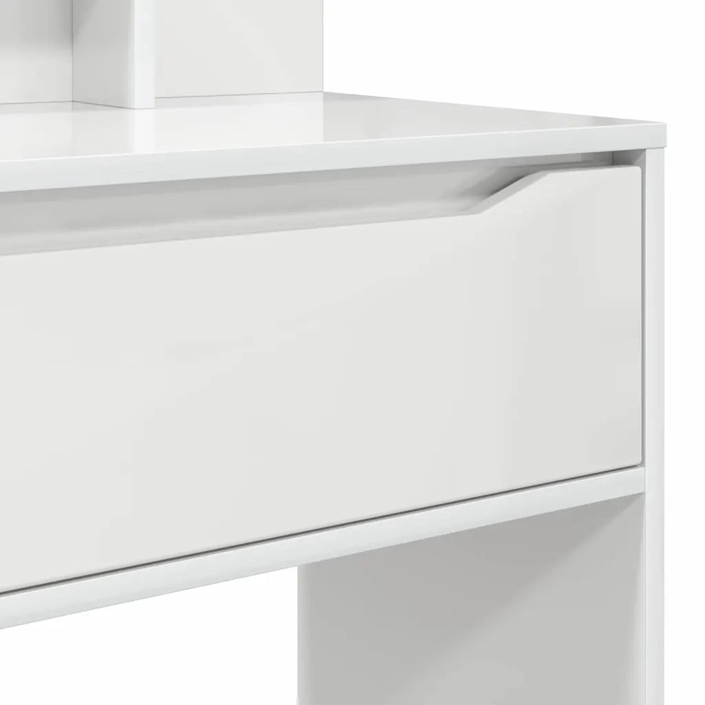 Tavoli da Trucco per Camera da Letto con cassetto Bianco Lucido 888991