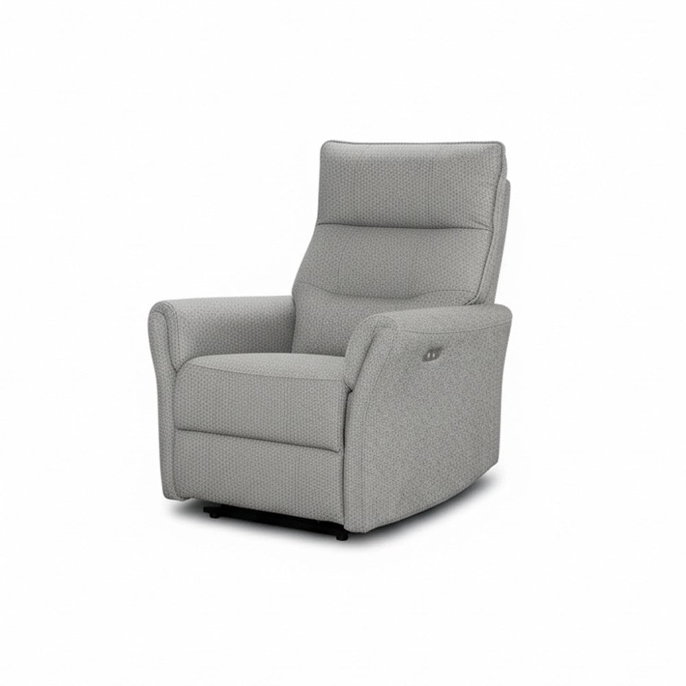 Poltrona relax softwave recliner elettrico in tessuto grigio – Comfort garantito