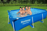 Piscina a forma di rettangolo senza pompa 259 x 170 x 61 cm, blu, quadrata