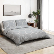 Set Copripiumino Grigio 200x200 cm in Cotone 136448