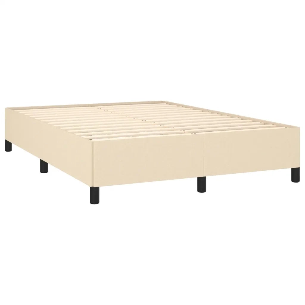 Giroletto a Molle con Materasso Crema 140x200 cm in Tessuto 3127810
