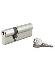 Cilindro europeo SA 30 x 60 mm nichelato, 3 chiavi con vite di 45 mm – THIRARD