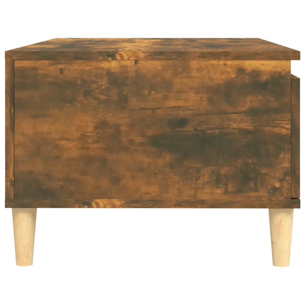 Tavolino da Salotto Rovere Fumo 90x50x36,5 cm Legno Multistrato 821049