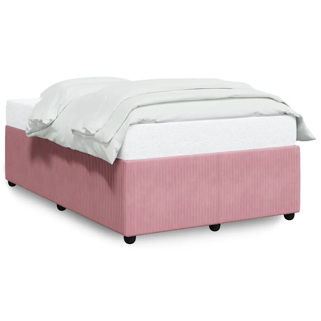 Giroletto senza Materasso Rosa 120x190 cm Velluto 3284999