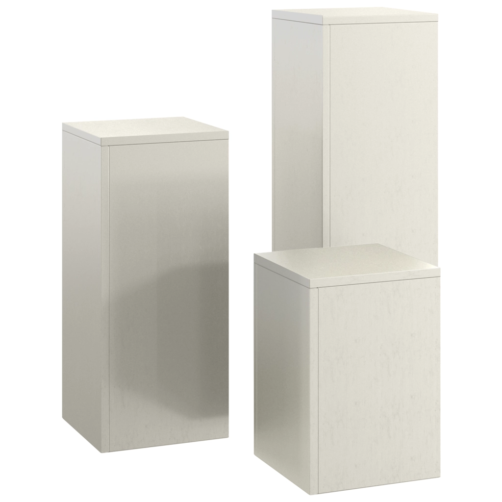 Supporti per Piante da Esterno Pillar 3 pcs Acciaio Resistenti agli Agenti Atmosferici