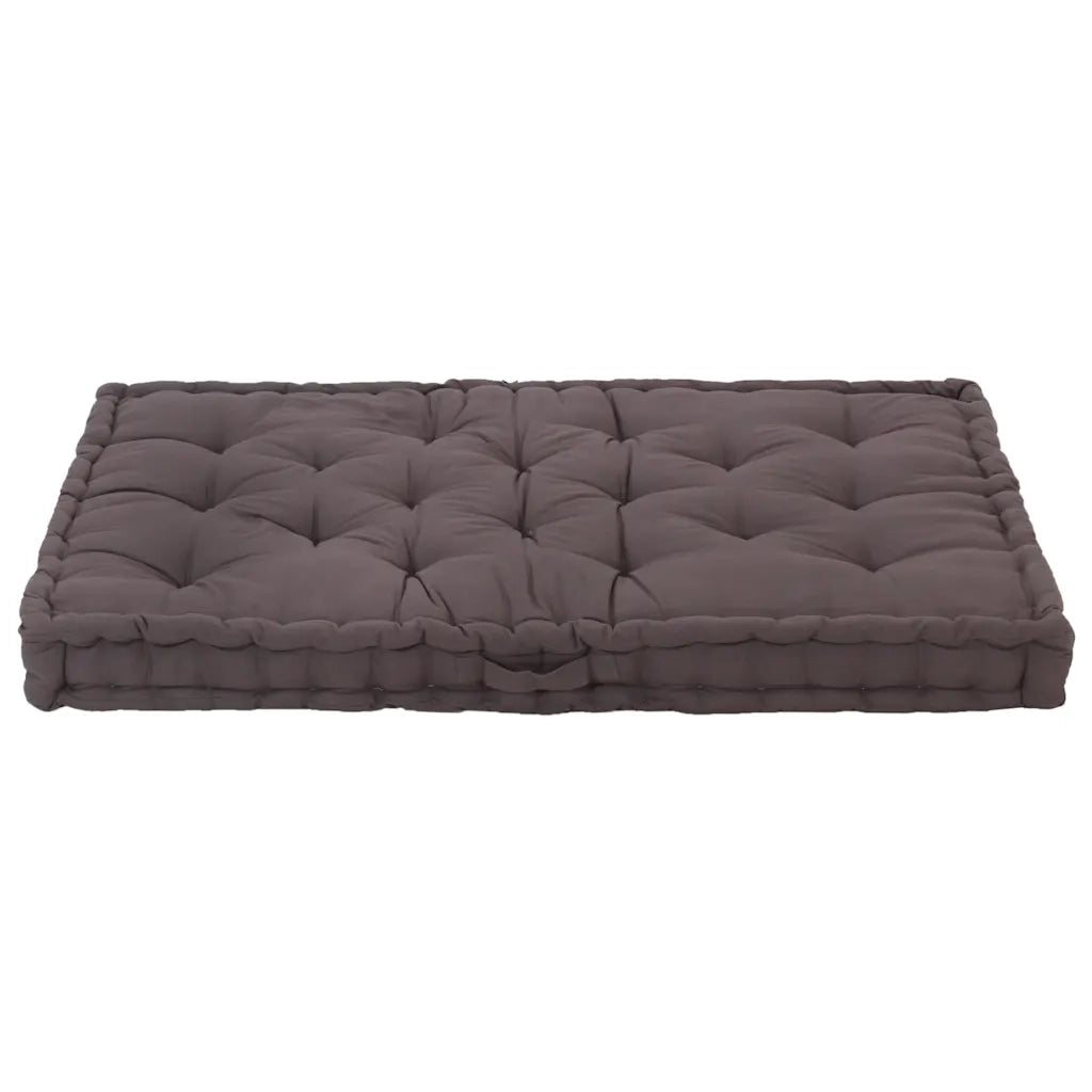 Cuscino per pallet | Cuscini per sedie e Pavimento in Cotone 120x80x10 cm Antracite