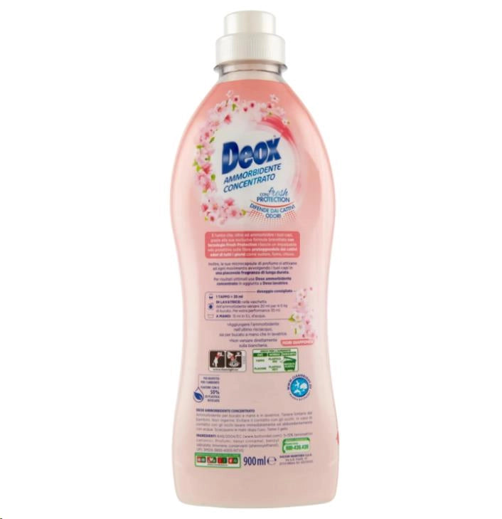DEOX SET 8 CONFEZIONI AMMORBIDENTE CONCENTRATO LAVATRICE FIORI GIAPPONESI 360 LAVAGGI 900 ML L'UNO