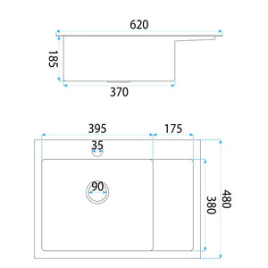 Lavello In Acciaio Fin Brush Gold con rubinetto da cucina