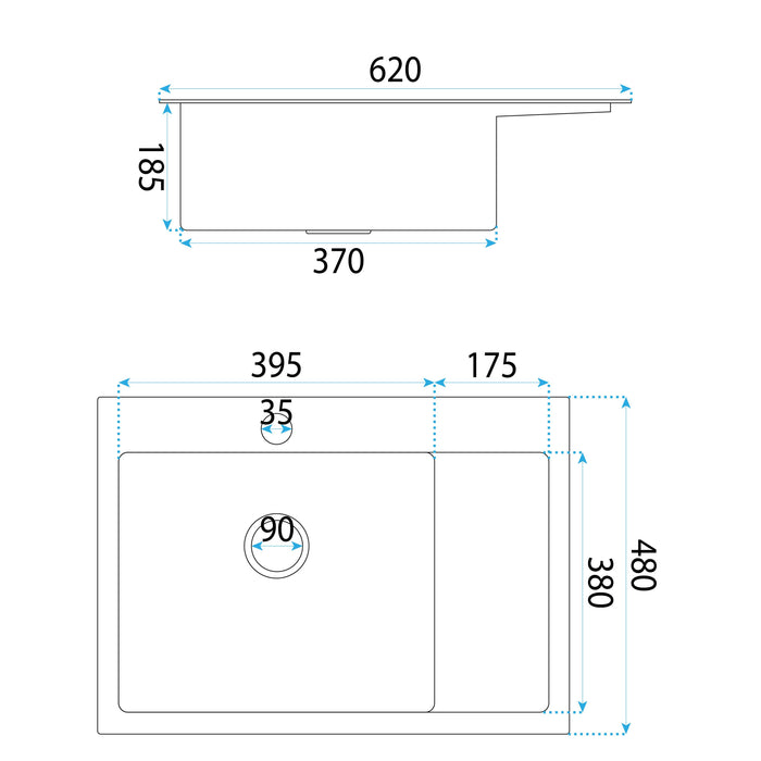 Lavello In Acciaio Fin Brush Gold con rubinetto da cucina