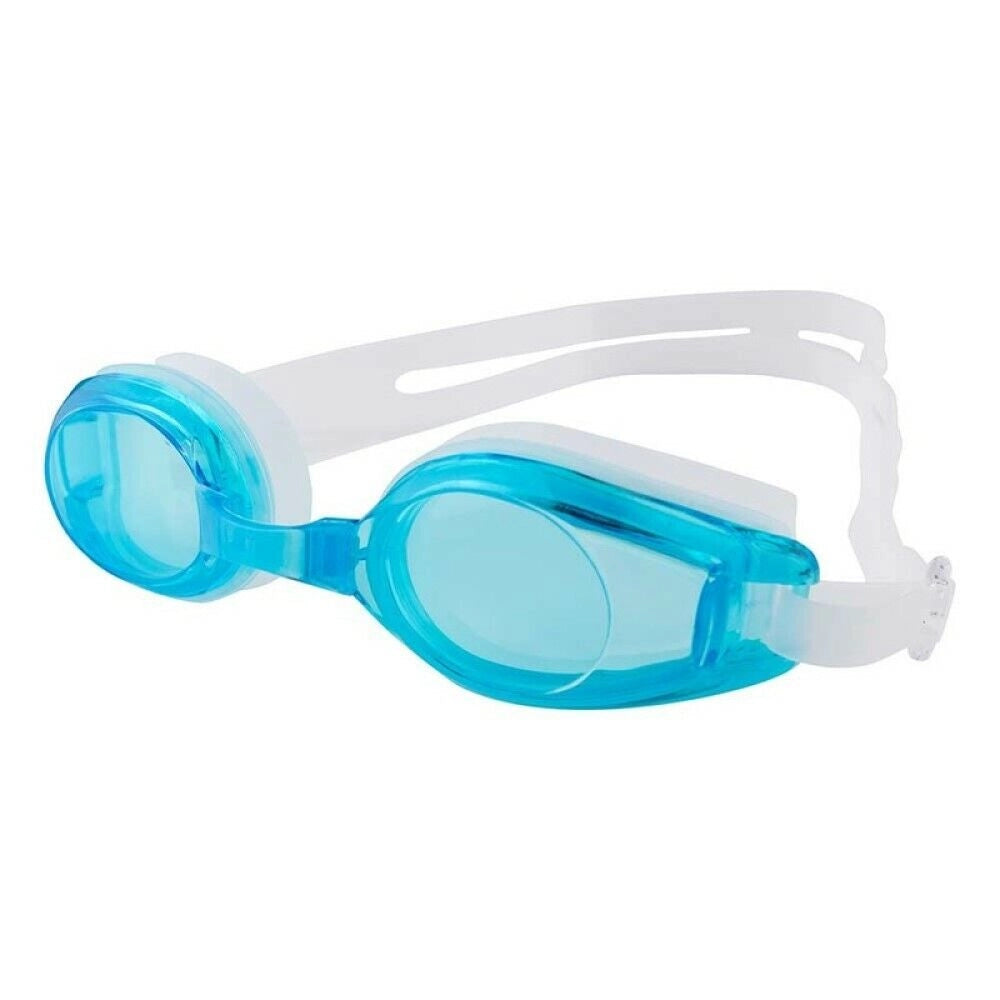 Occhiali occhialini nuoto piscina mare lenti antiappannamento no UV + custodia