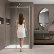 Porta doccia scorrevole gemma bma918 cristallo trasparente 8 mm *** misure 107-109xh200 cm, confezione 1