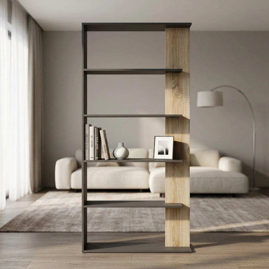 Libreria Moderna di Design in Legno Composito cm 90x23 5x180 - SCAF