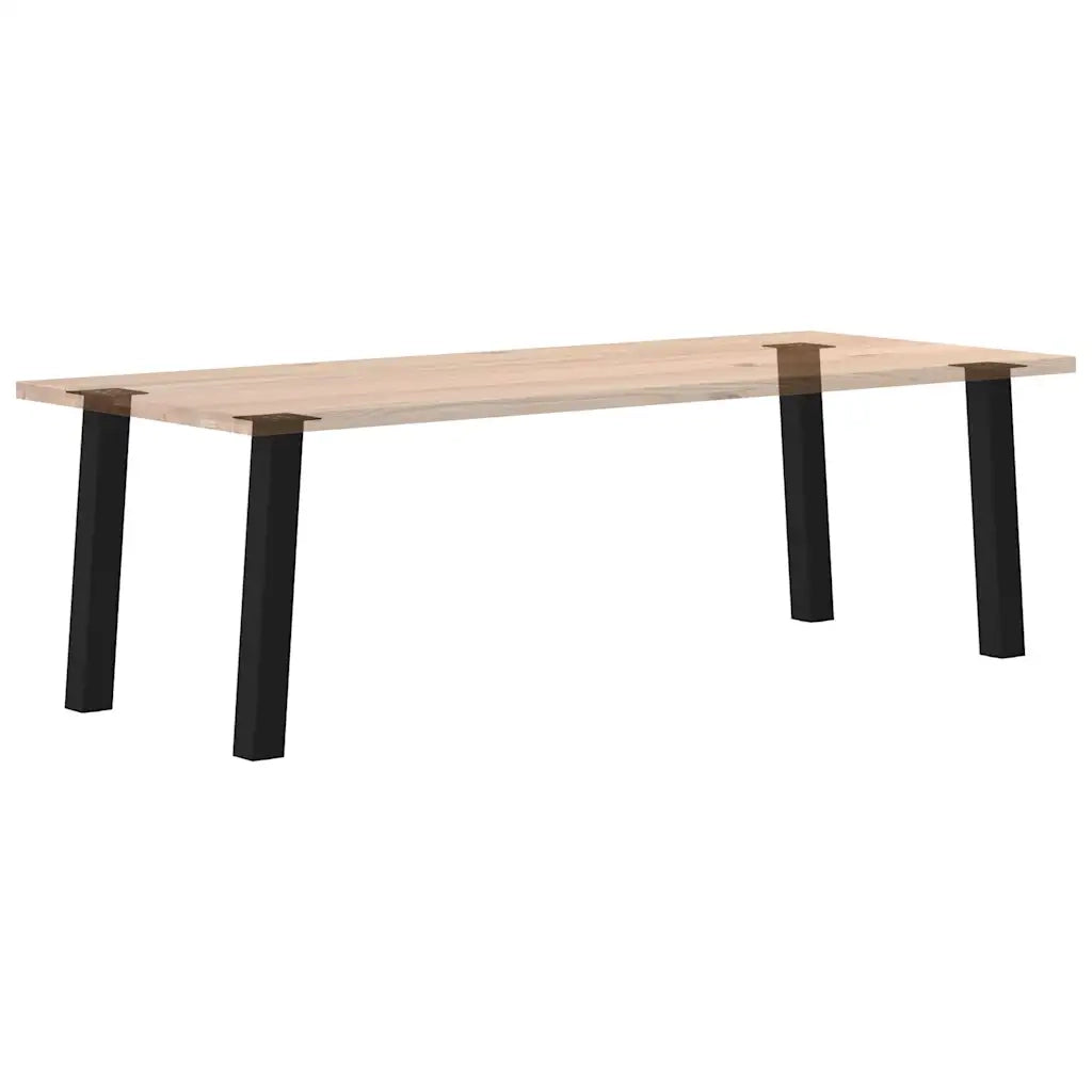 vidaXL Gambe per tavolo consolle 4 pz nere 72 cm in acciaio