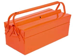 CASSETTA IN METALLO A 3 SCOMPARTI  cm.40x20x16h.    ALTE