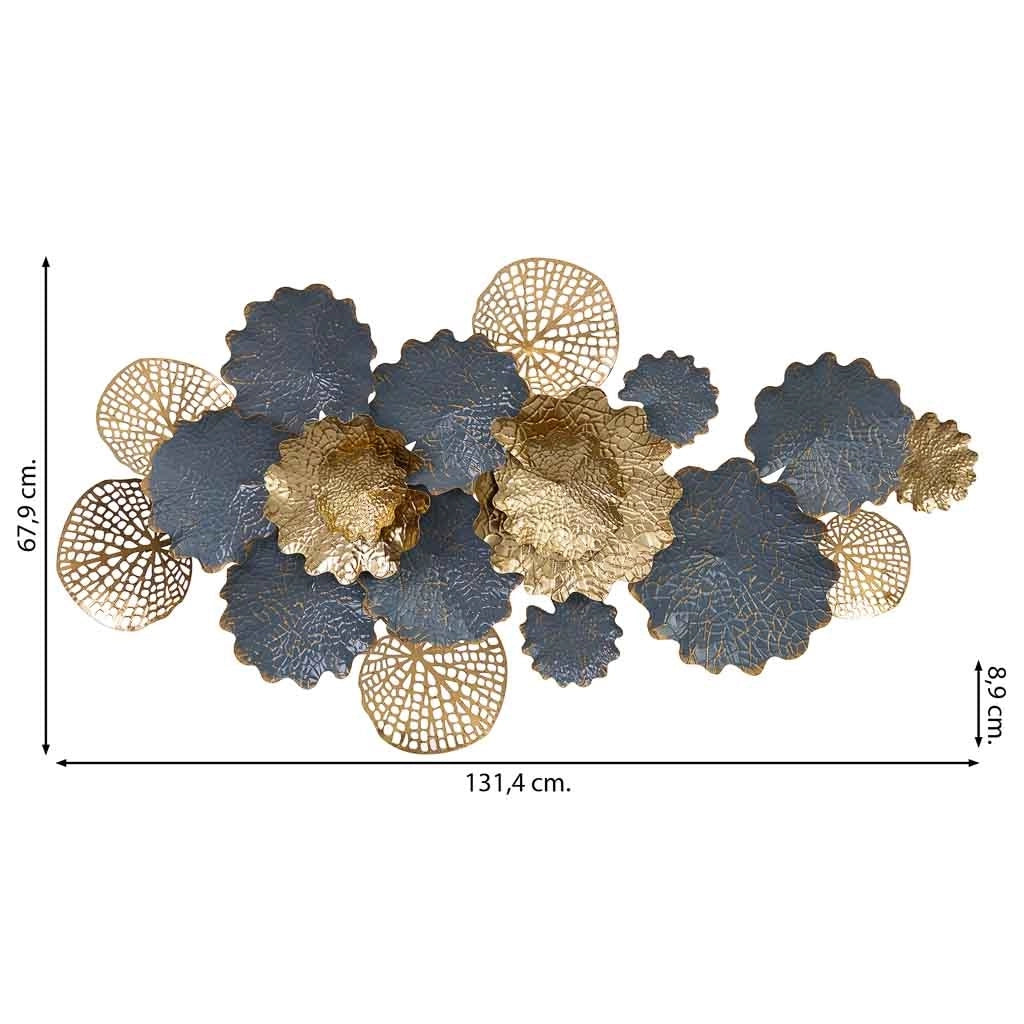 Carta da parati decorativa in metallo 131,4x67,9x8,9