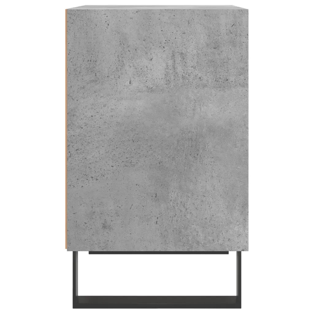 Comodini 2 pz-Set di 2 Tavolino da notte Grigio Cemento 40x30x50 cm in Legno Multistrato 463673
