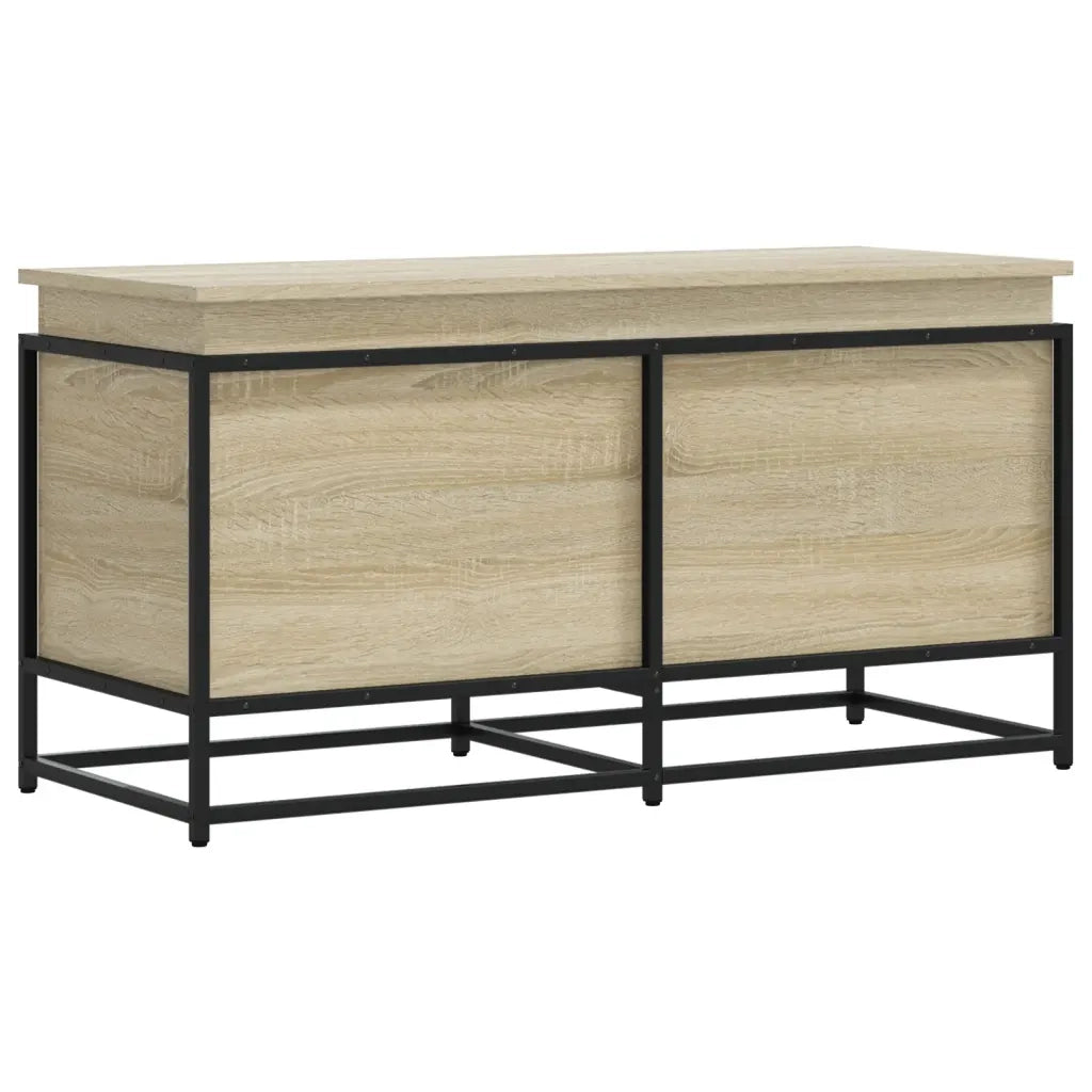 vidaXL Contenitore con Coperchio Rovere Sonoma 100x40x51,5 Truciolato