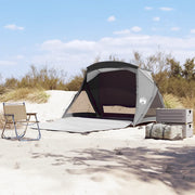 vidaXL Tenda da Spiaggia 2 Persone Grigia Impermeabile