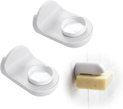 Set di 2 Ospiti per Sapone Bianco - Nessuna Foratura Richiesta - Ospite per Sapone Magnetico - Cucina e Bagno - Spaziale - Installazione Facile