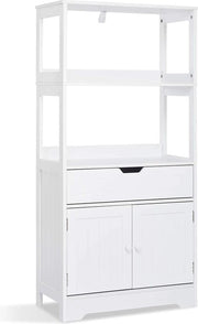 Cassettone Bagnocamera Alto - Cassettone di Archiviazione - 60x30x120cm - Comodino - Arredamento Bagnocamera - Cassettone Alto per Salotto/Camera da Bagno - Bianco