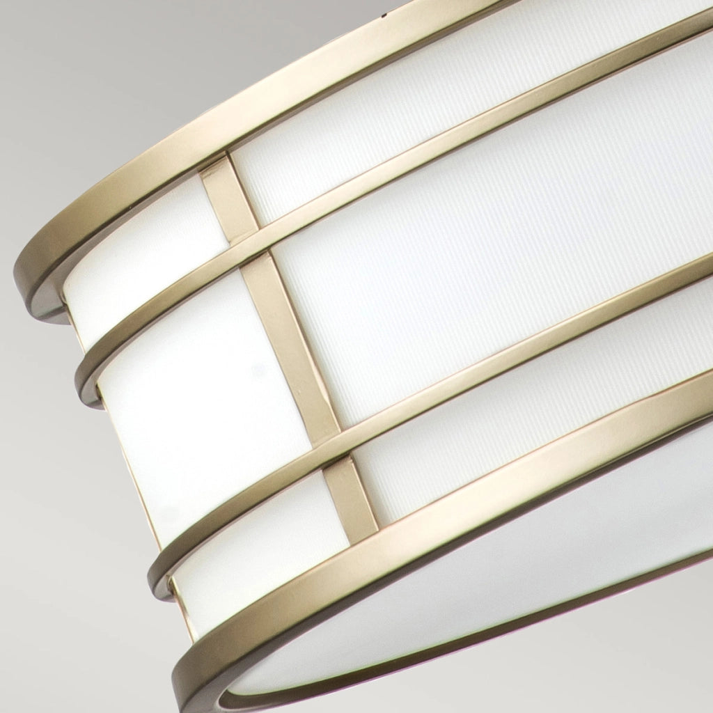 Lampadario Feiss Fusion Ø53 ottone/bianco 3xE27 industriale greco