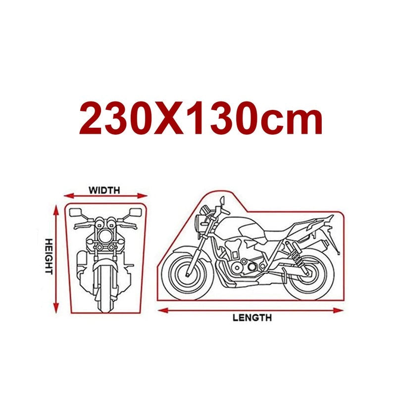 Telo Coprimoto Universale 230X130cm Impermeabile Antistrappo Taglio Grande