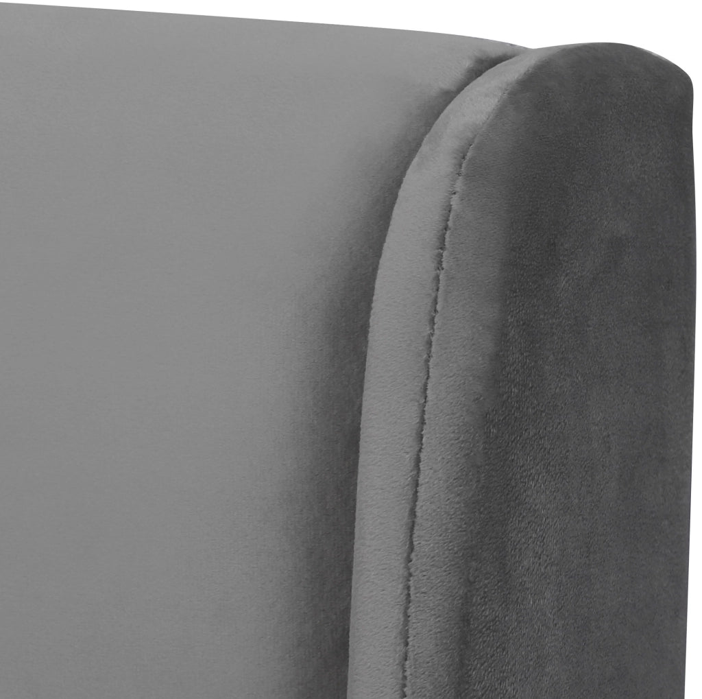 Letto matrimoniale imbottito contenitore 140 x 200 cm grigio